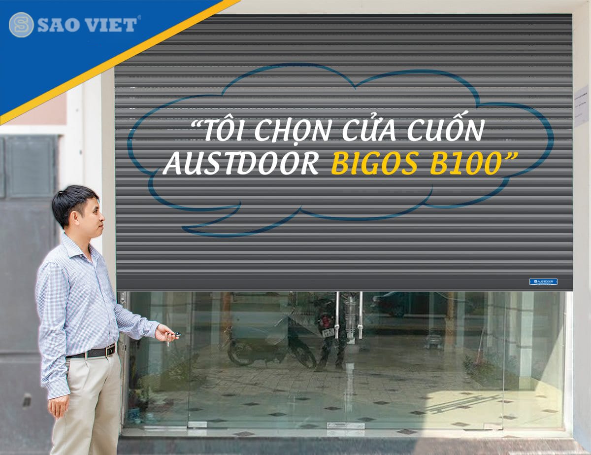 Cửa cuốn nan bản lớn B100