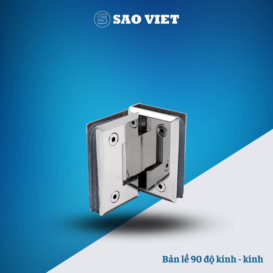 Bản lề 90 độ kính - kính.