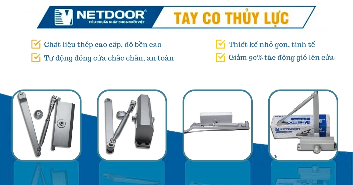 Ưu điểm của tay co thuỷ lực Netdoor.