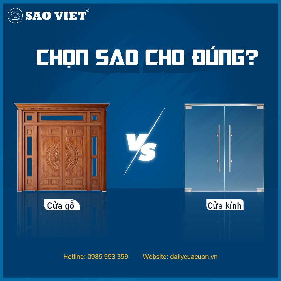 CỬA GỖ VÀ CỬA KÍNH CƯỜNG LỰC – CHỌN SAO CHO ĐÚNG