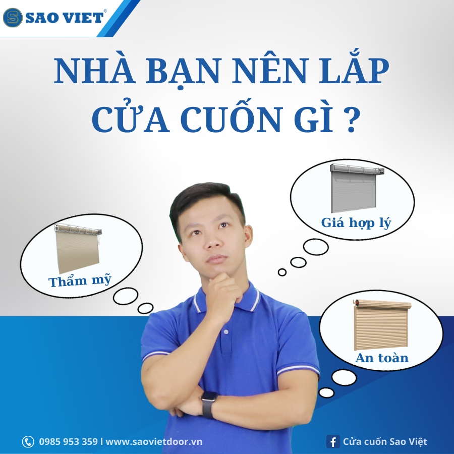 Nhà Bạn Nên Lắp Cửa Cuốn Gì ?