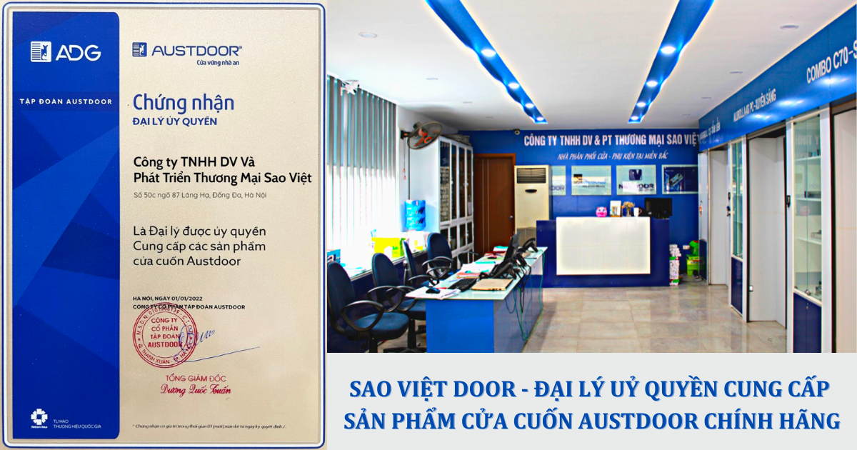 Hệ thống Showroom Saovietdoor Door trưng bày sản phẩm hiện đại, có đầy đủ mẫu mã cho khách hàng tham khảo.