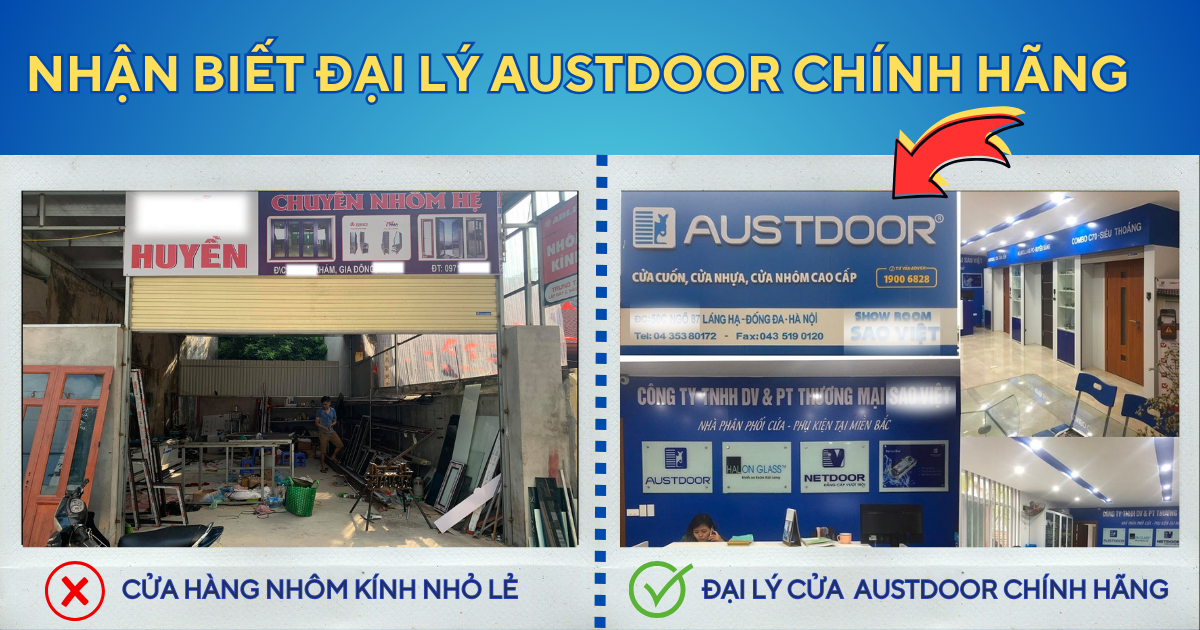 Nhận biết đại lý Austdoor chính hãng