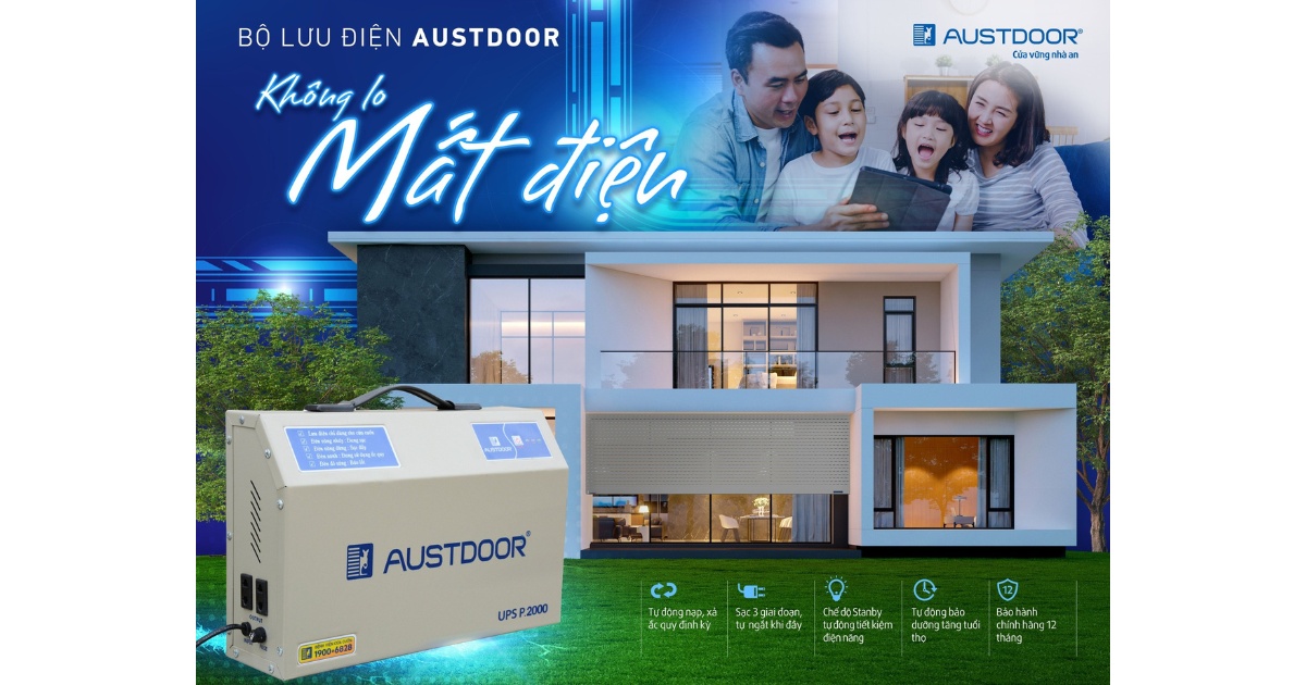 Lưu điện Austdoor - Không lo mất điện