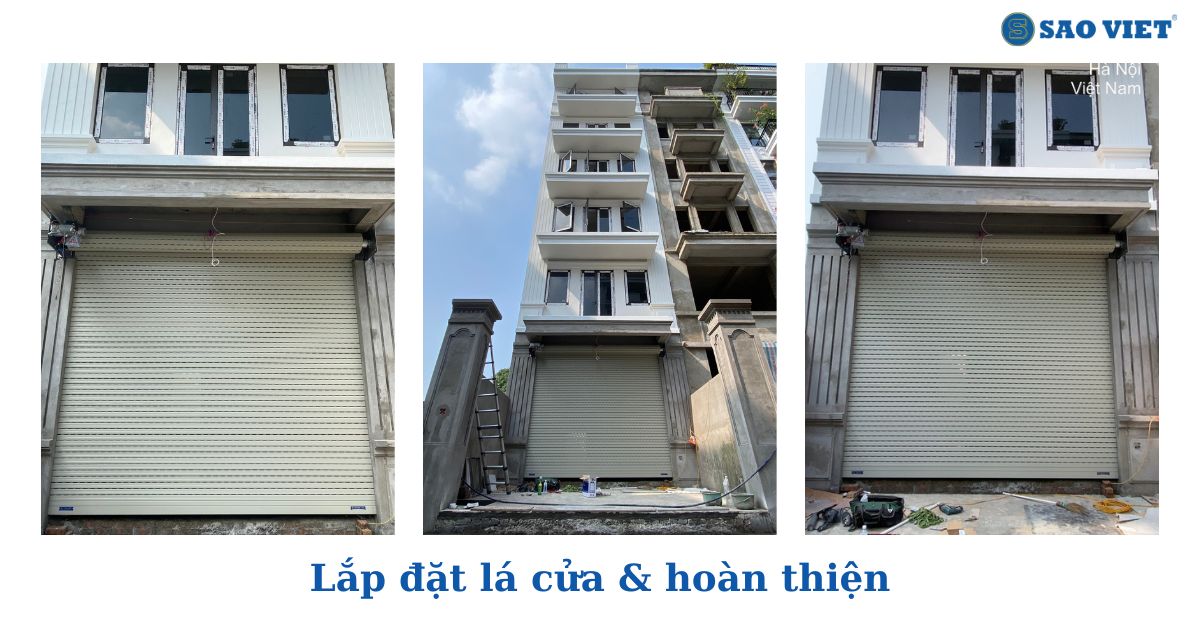 Lên lá và kiểm tra hoàn thiện cửa