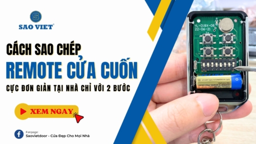 Cách sao chép remote cửa cuốn đơn giản tại nhà