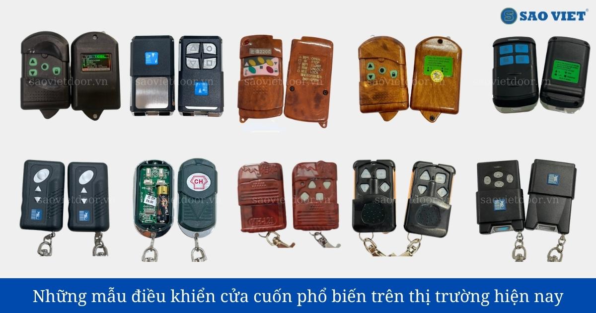 Điều khiển cửa cuốn phổ biến trên thị trường.