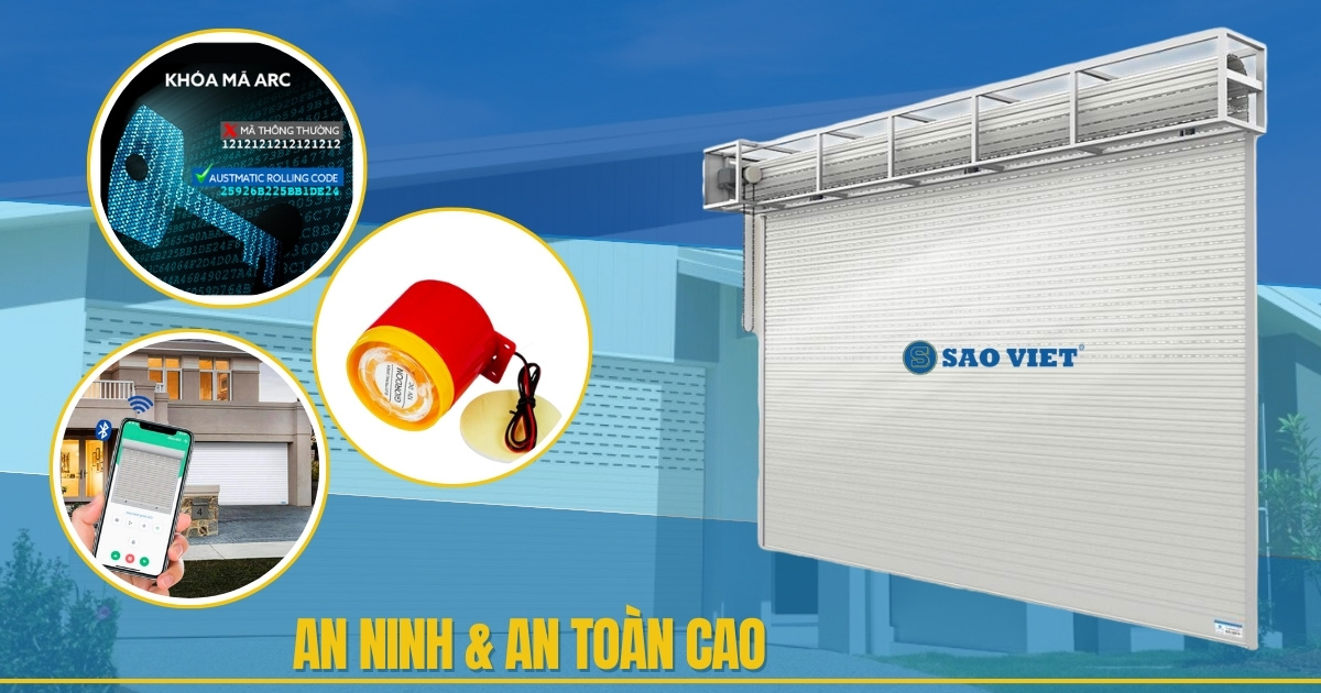 Cửa cuốn Netdoor đảm bảo an toàn cho người sử dụng.