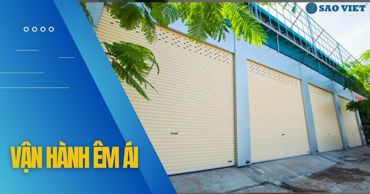 Cửa cuốn tấm liền austdoor vận hành êm ái