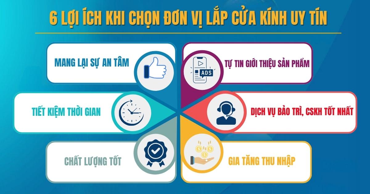 6 lợi ích khi lựa chọn đơn vị sửa cửa kính uy tín