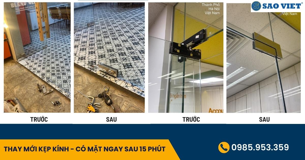 Thay mới kẹp kính - có mặt ngay sau 15 phút