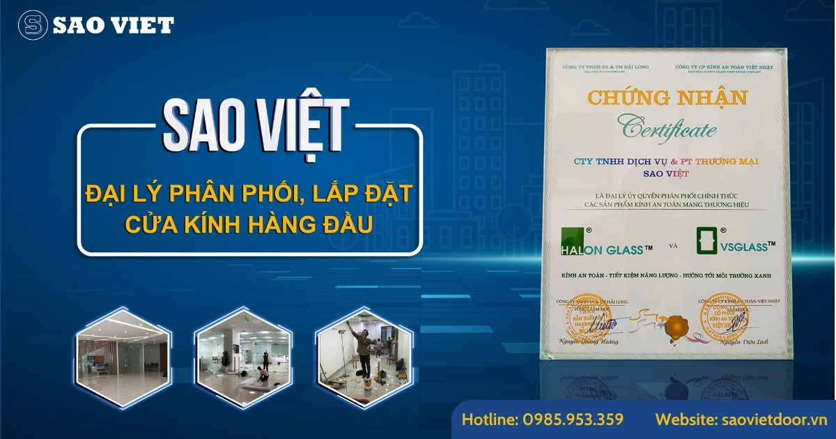 Saovietdoor đơn vị phân phối lắp đặt cửa kính hàng đầu