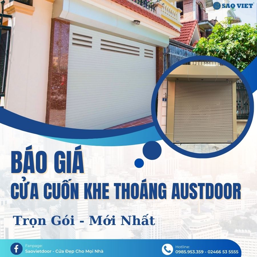 Cửa cuốn khe thoáng Austdoor