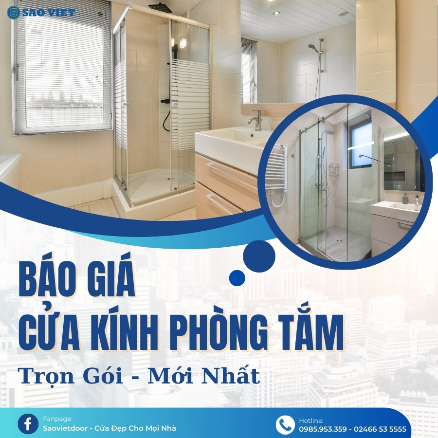 Cửa kính phòng tắm