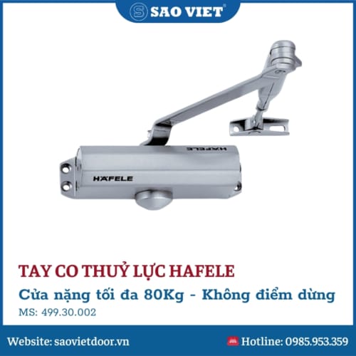 Tay Co Thuỷ Lực Hafele Không Điểm Dừng 80Kg 499.30.002