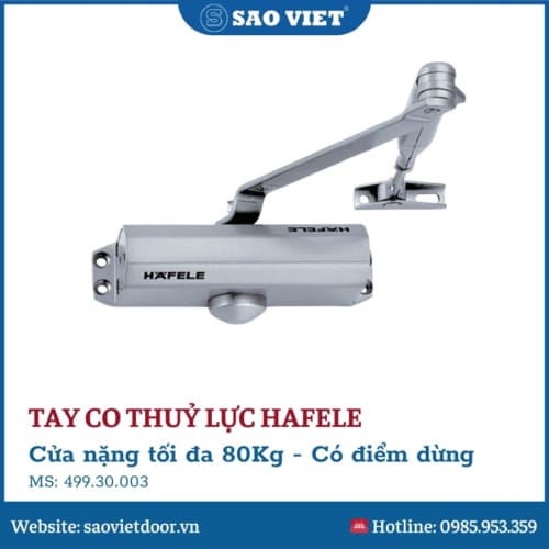 Tay Co Thuỷ Lực Hafele Có Điểm Dừng 80Kg 499.30.003