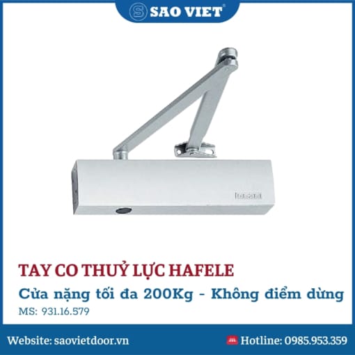 Tay Co Thuỷ Lực Hafele Không Điểm Dừng 931.16.579