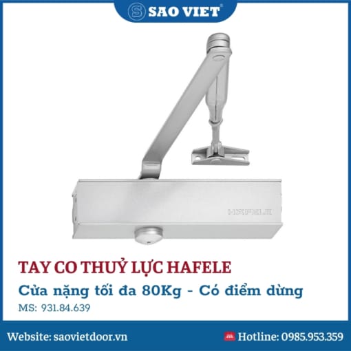 Tay co thuỷ lực Hafele có điểm dừng 639