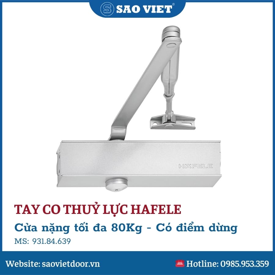 Tay Co Thuỷ Lực Hafele Có Điểm Dừng DCL15 931.84.639