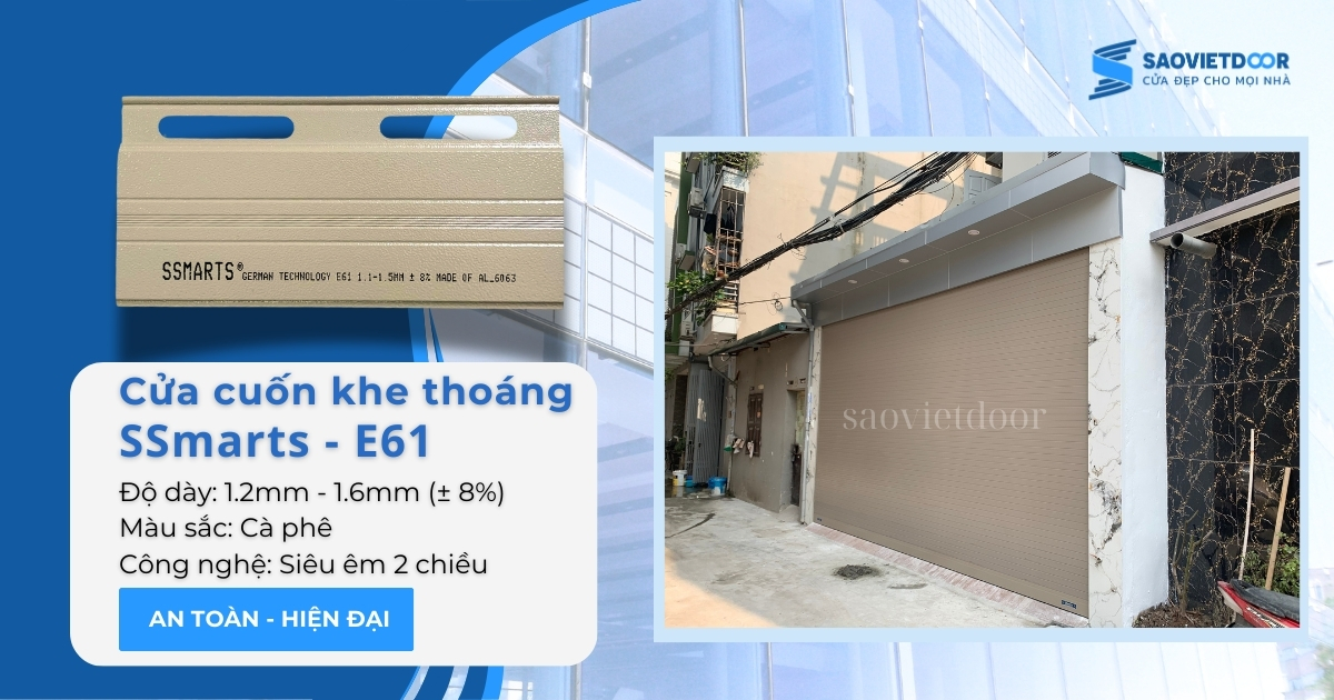 Cửa cuốn khe thoáng Ssmarts E61